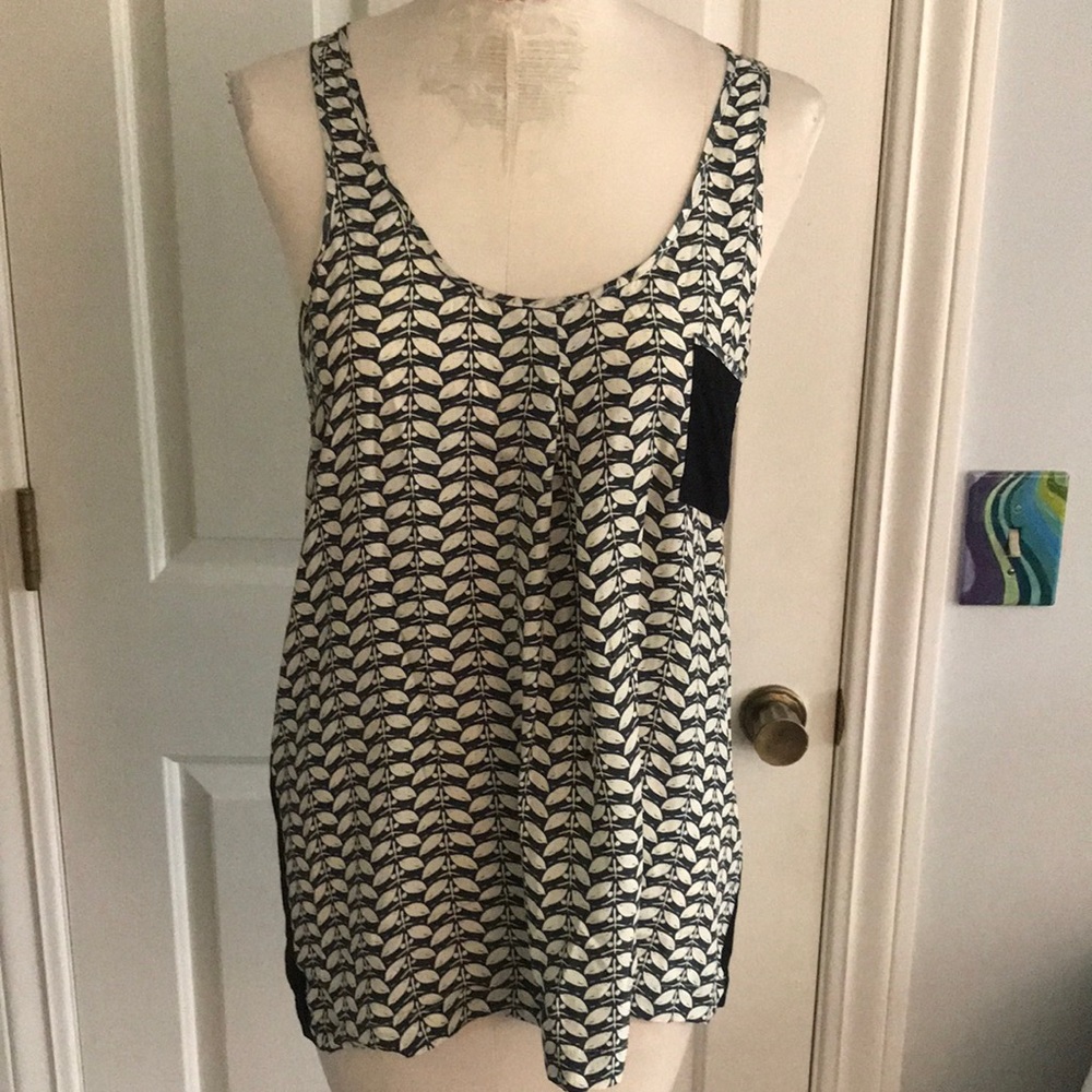 LA MADE silk and rayon tank